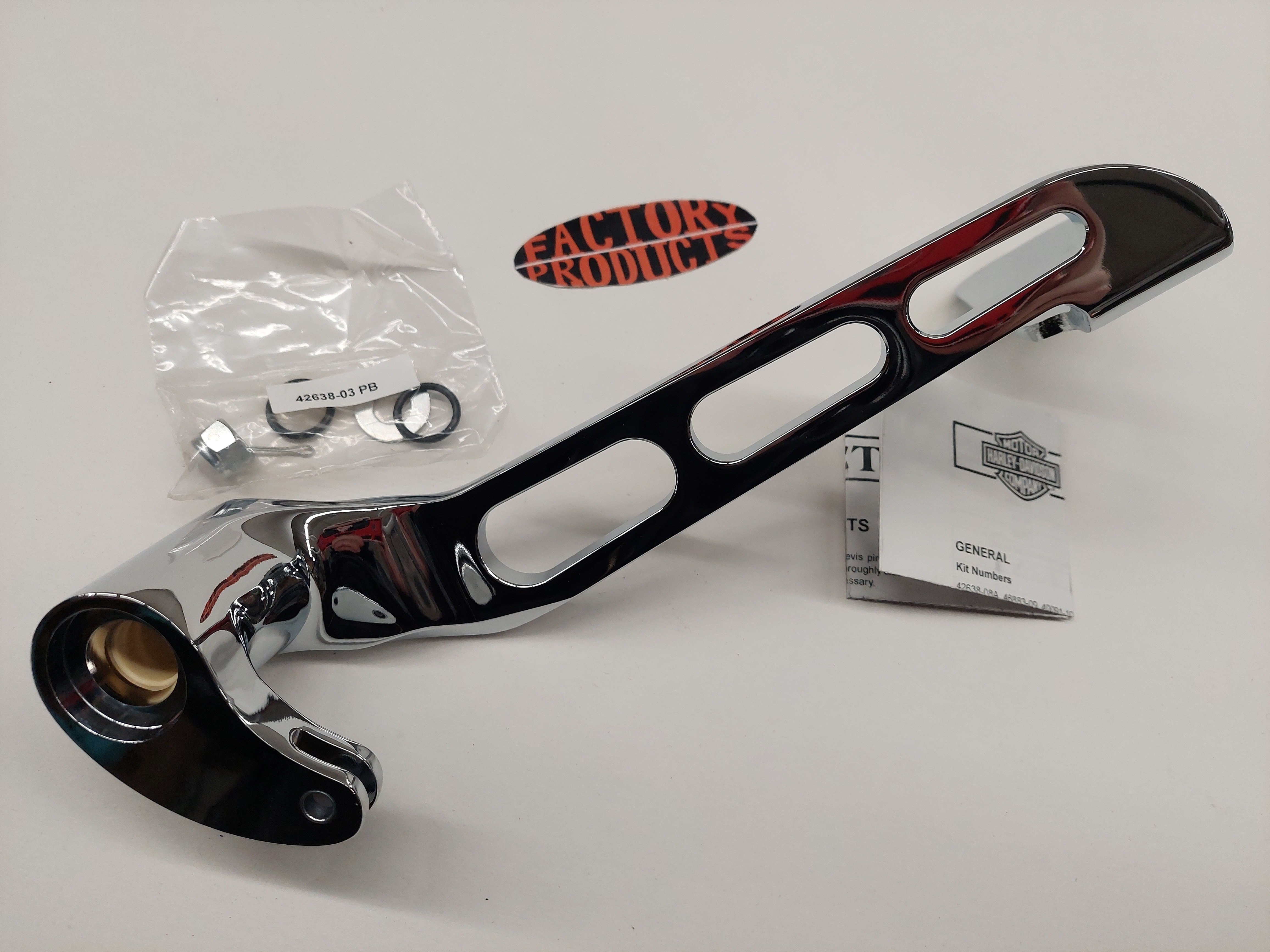 GENUINE HARLEY DAVIDSON Chrome Billet Brake Lever Kit 42638-08A ...