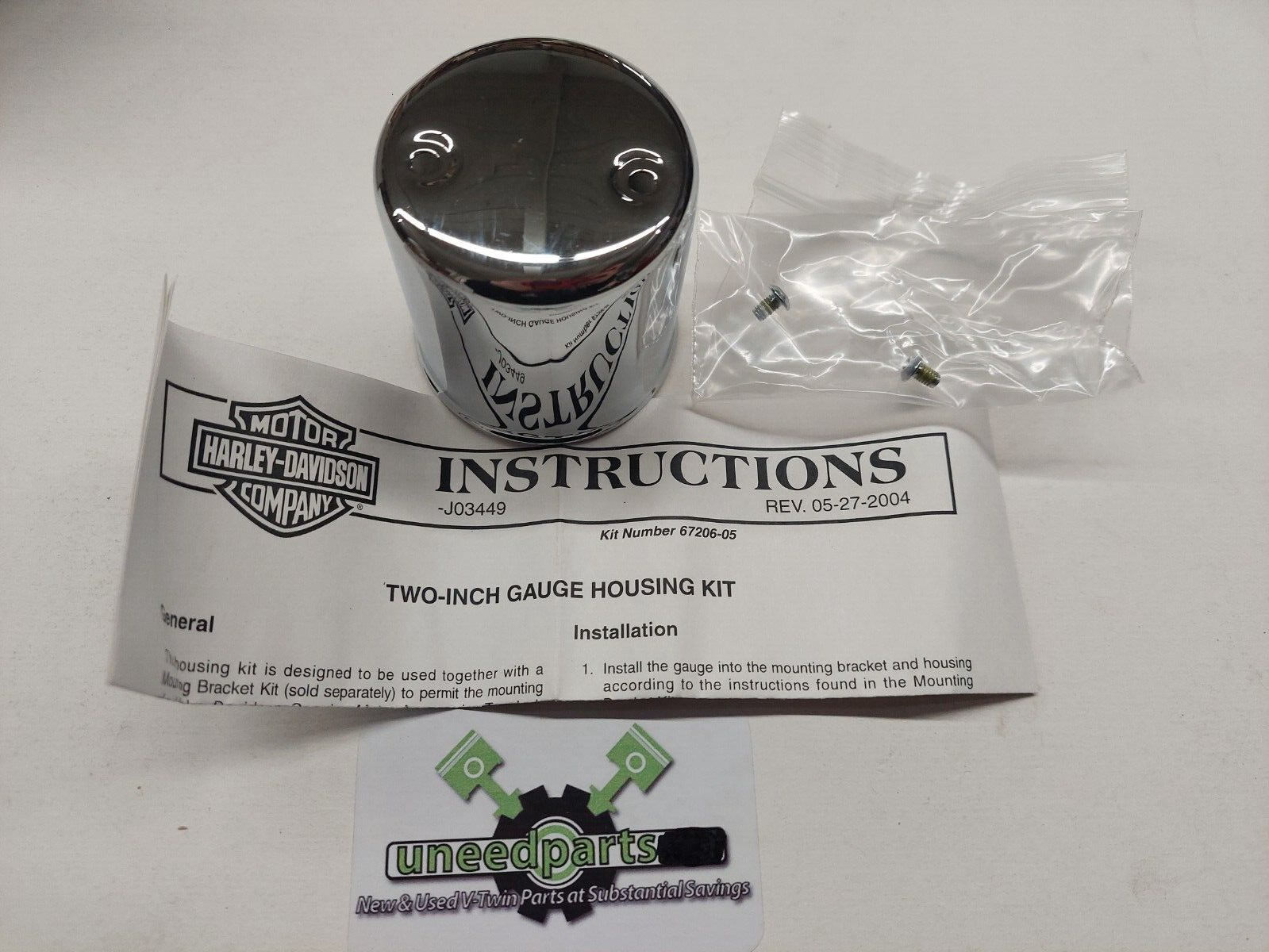 GENUINE-HARLEY-DAVIDSON-KIT-HOUSING-2-GAUGE-68206-05-BIN-D2-115598550191