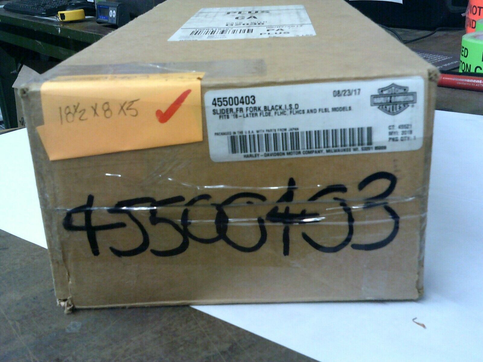 HarleyDavidson® Black Lower Fork Sliders, FLDE, FLHC & FLHCS Models 45500403 Factory Products